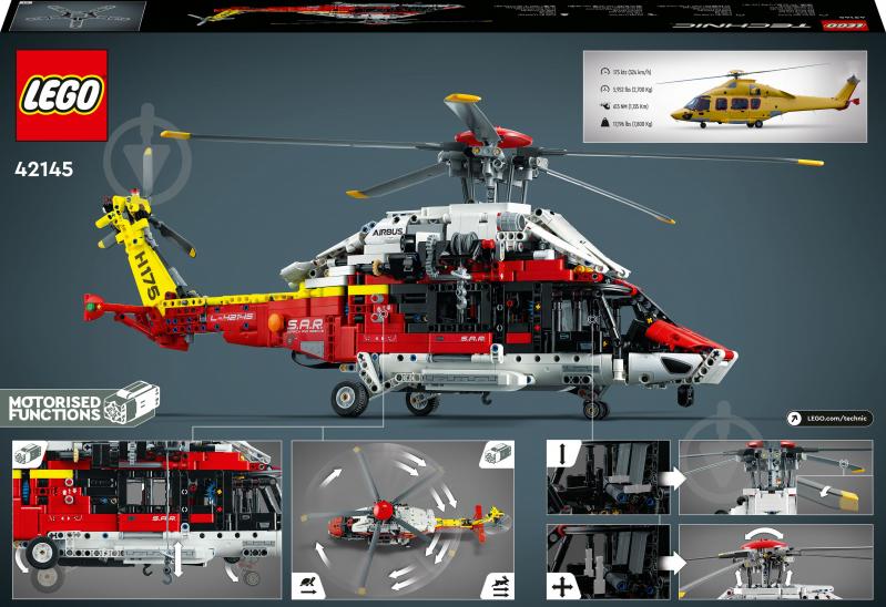 Конструктор LEGO Technic Спасательный вертолет Airbus H175 42145 - фото 2