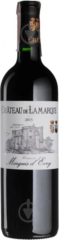 Вино Chateau de Lamarque Chateau de Lamarque 2015 0,75 л - фото 1 Вино Chateau de Lamarque Chateau de Lamarque 2015 0,75 л - фото 1