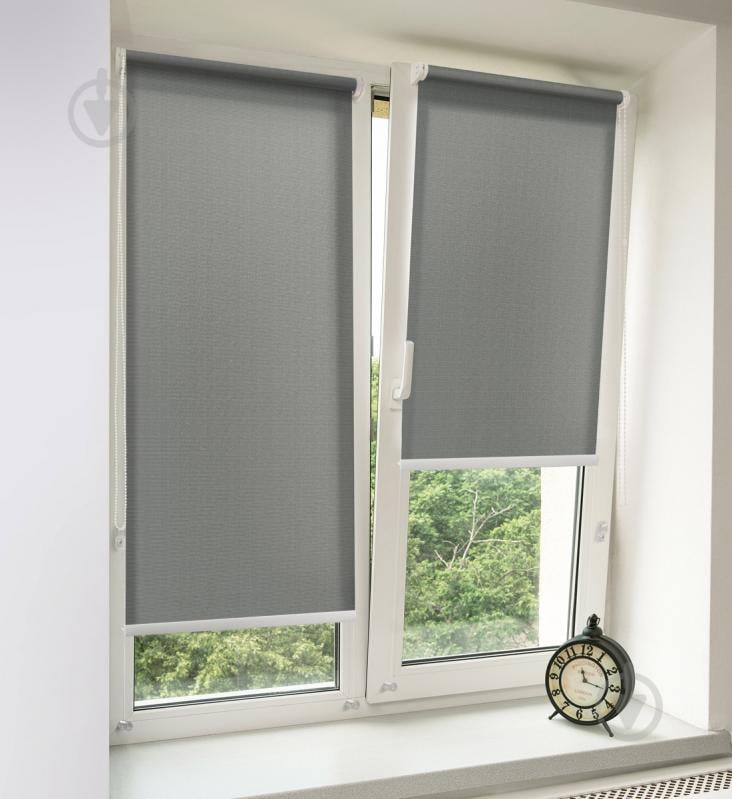 Ролета міні Rollotex ROYAL з фіксацією під нахил сіра 48x160 см - фото 2 Ролета міні Rollotex ROYAL з фіксацією під нахил сіра 48x160 см - фото 2