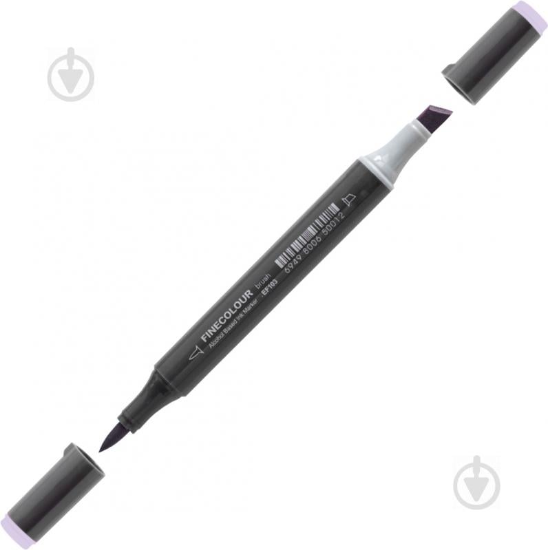 Маркер спиртовий FINECOLOUR Brush-mini EF103-320 м'який фіолетовий - фото 1