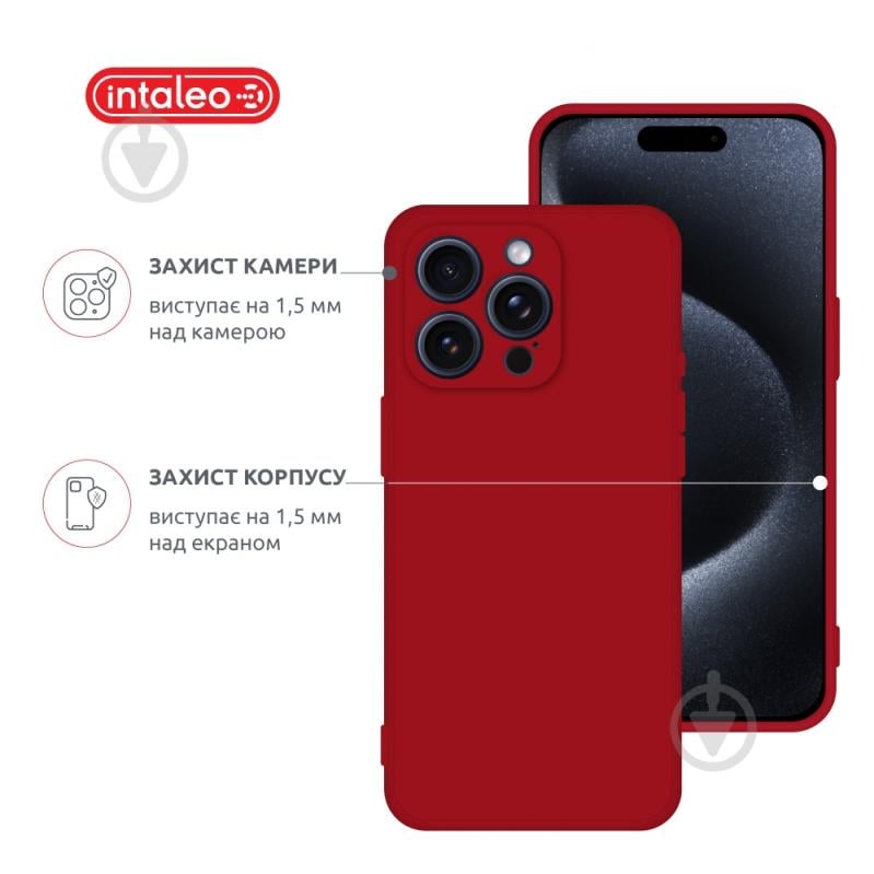 Чехол Intaleo SoftShell для Apple iPhone 15 Pro Max red (1283126585395) - фото 3