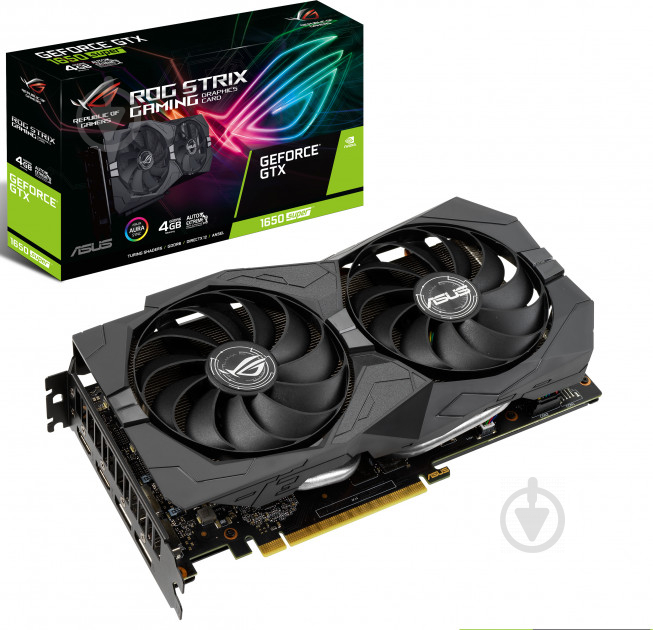 Відеокарта Asus GeForce GTX 1650 Super 4GB GDDR5 128bit (ROG-STRIX-GTX1650S-4G-GAMING) - фото 1