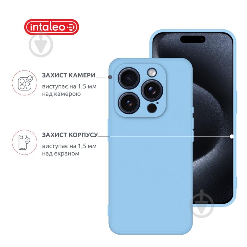 Чехол Intaleo SoftShell для Apple iPhone 15 Pro light blue (1283126585326) - фото 3