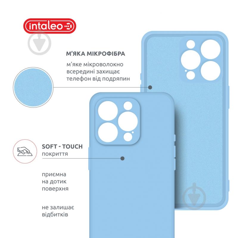 Чехол Intaleo SoftShell для Apple iPhone 15 Pro Max light blue (1283126585371) - фото 5