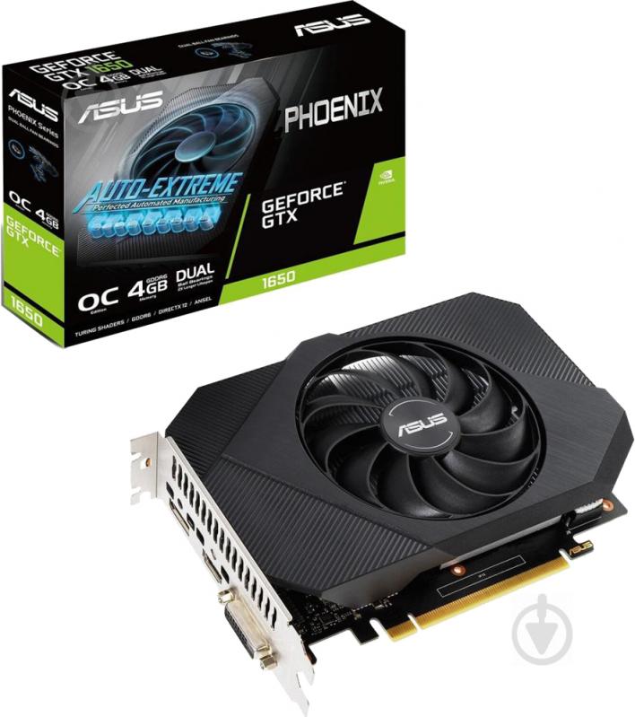 Відеокарта Asus GeForce GTX 1650 4GB GDDR6 128bit (PH-GTX1650-4GD6) - фото 1