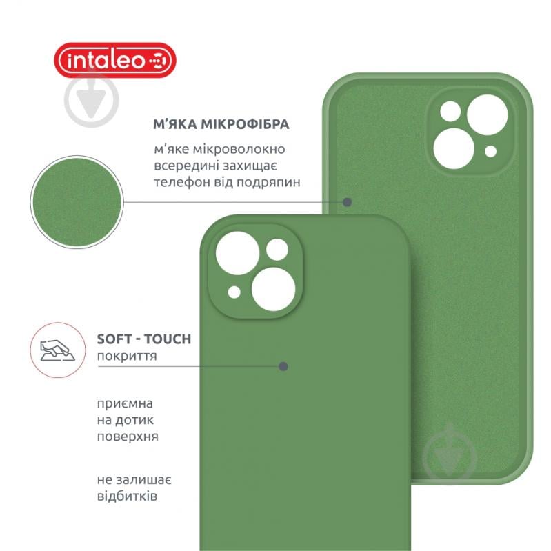 Чехол Intaleo SoftShell для Apple iPhone 14 green (1283126562341) - фото 5 Чехол Intaleo SoftShell для Apple iPhone 14 green (1283126562341) - фото 5