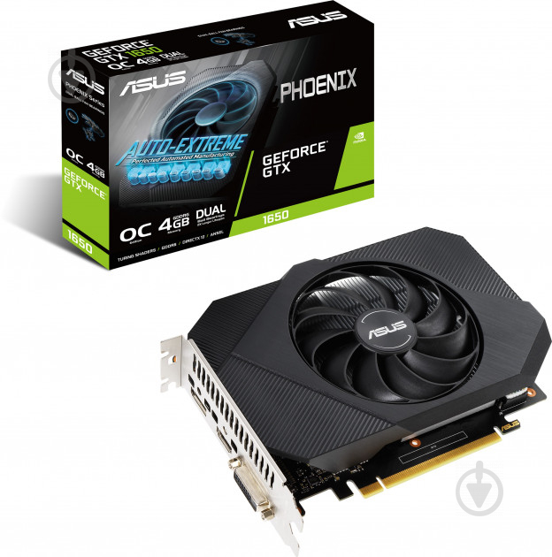 Відеокарта Asus GeForce GTX 1650 4GB GDDR6 128bit (PH-GTX1650-O4GD6) - фото 1