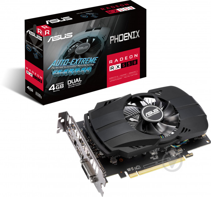 Видеокарта Asus RX 550 4GB GDDR5 128bit (PH-RX550-4G-EVO) - фото 1