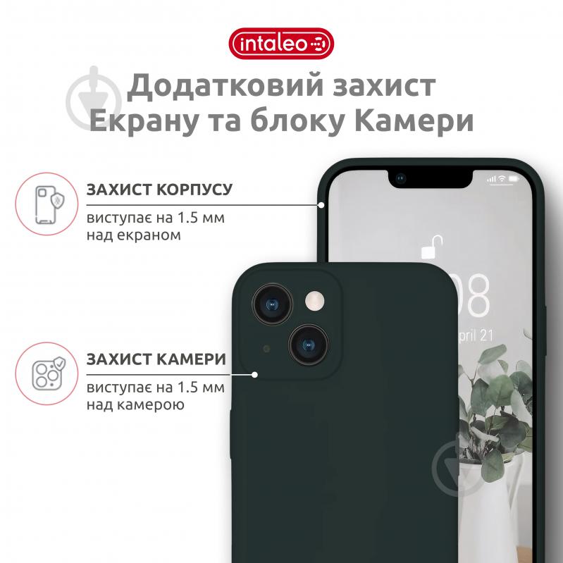 Чехол Intaleo SoftShell для Apple iPhone 14 dark green (1283126557675) - фото 3