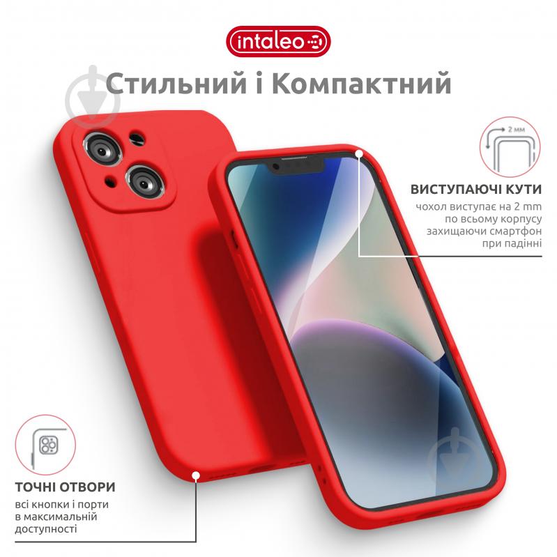 Чехол Intaleo SoftShell для Apple iPhone 14 red (1283126562358) - фото 4 Чехол Intaleo SoftShell для Apple iPhone 14 red (1283126562358) - фото 4