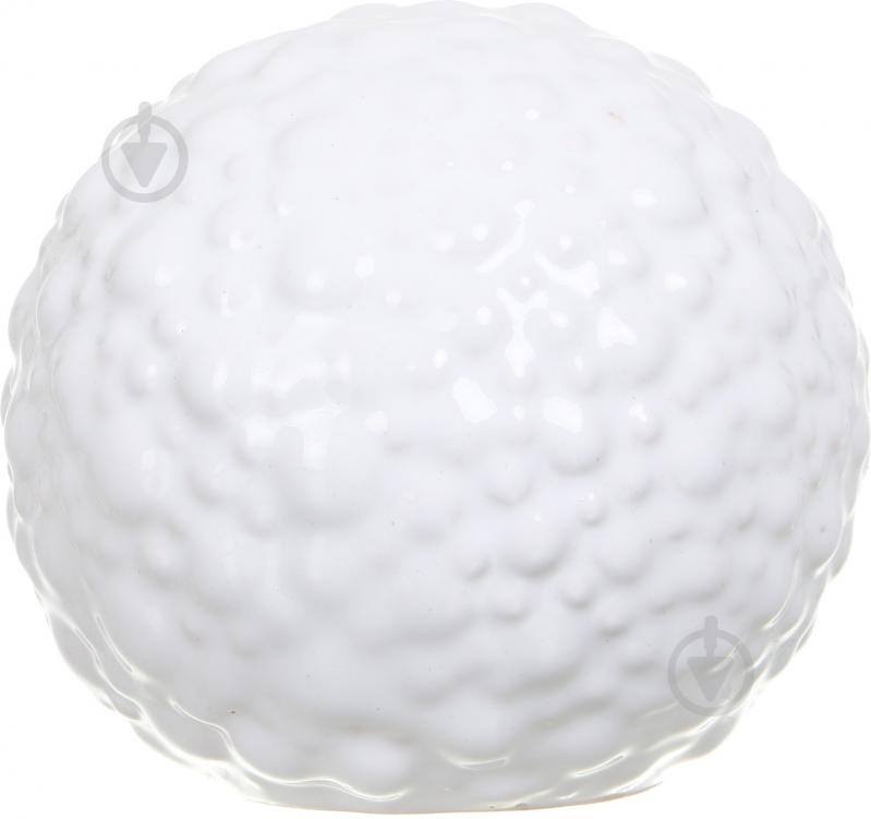 Декор Eterna куля G0808 11х11х11 см білий - фото 1