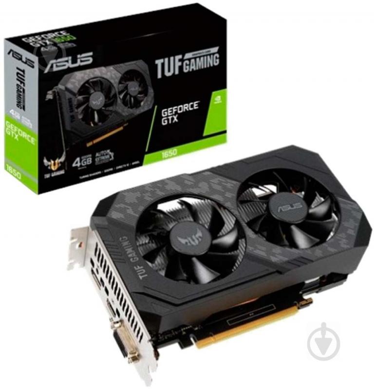 Відеокарта Asus GeForce GTX 1650 4GB GDDR6 128bit (TUF-GTX1650-4GD6-P-GAMING) - фото 1