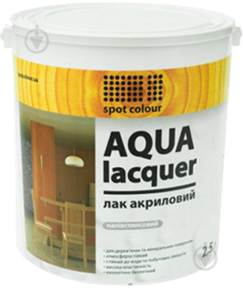 Лак акриловый Aqua Lacquer Spot Colour полуглянец 2.5 л - фото 1 Лак акриловый Aqua Lacquer Spot Colour полуглянец 2.5 л - фото 1