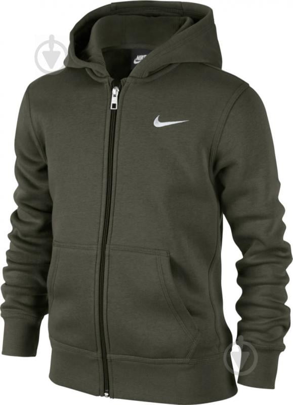 Джемпер Nike B NSW HOODIE YA76 BF FZ 619069-325 зелений - фото 1