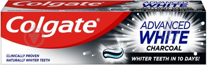 Зубна паста Colgate Advanced white charcoal відбілююча з вугіллям 100 мл - фото 1