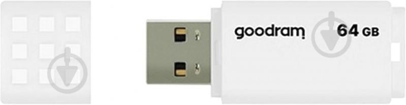 Флешпам'ять USB Goodram UME2 64 ГБ USB 2.0 white (UME2-0640W0R11) - фото 1