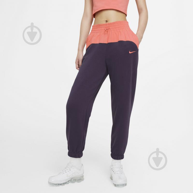 Штани Nike W NSW ICN CLSH JOGGER MIX HR CZ8172-573 р. XL фіолетовий - фото 1