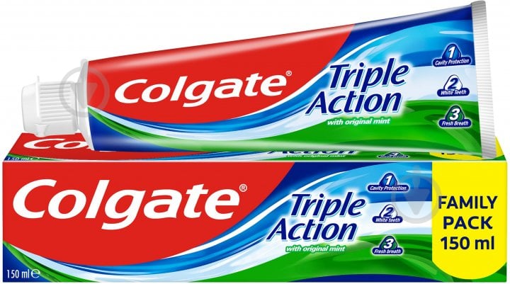 Зубная паста Colgate тройное действие комплексное 150 мл - фото 1