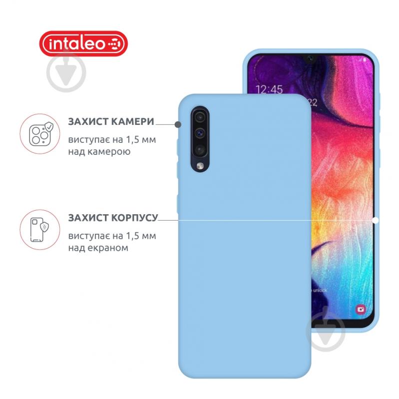 Чехол Intaleo SoftShell для Samsung Galaxy A50 голубой - фото 3 Чехол Intaleo SoftShell для Samsung Galaxy A50 голубой - фото 3
