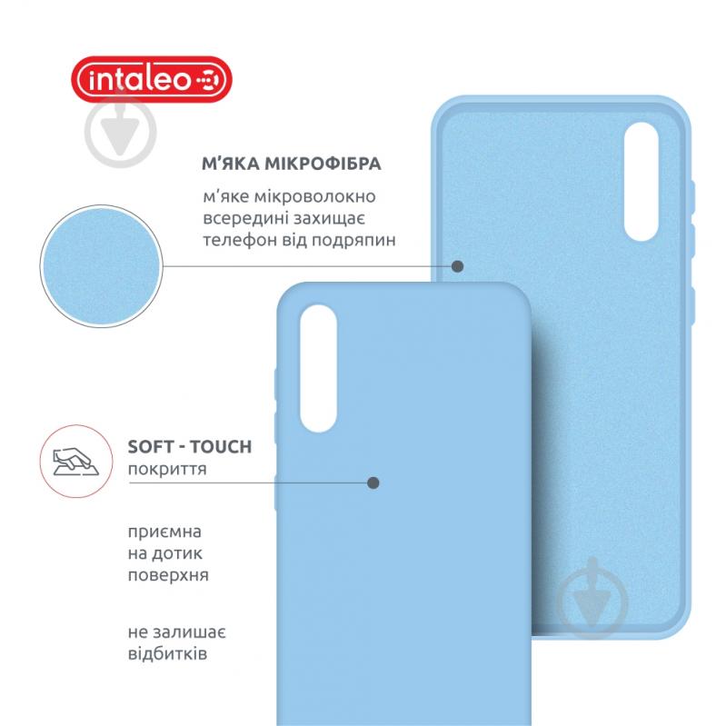 Чехол Intaleo SoftShell для Samsung Galaxy A50 голубой - фото 5 Чехол Intaleo SoftShell для Samsung Galaxy A50 голубой - фото 5