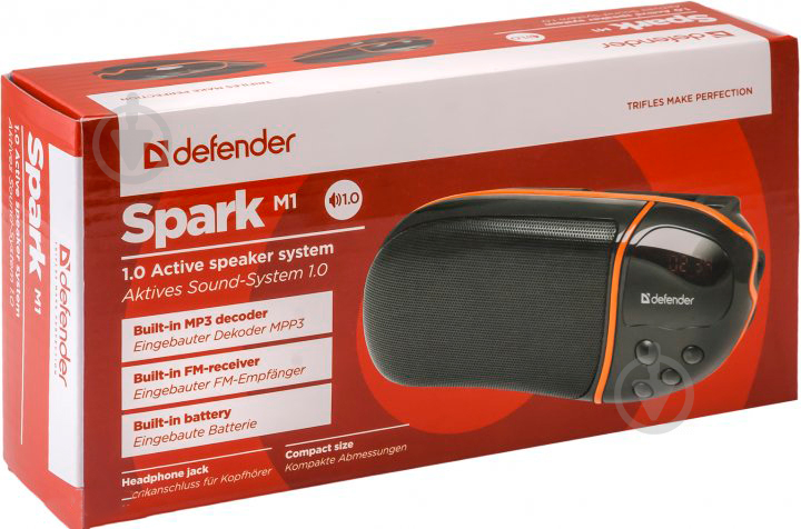 Акустична система Defender Spark M1 1.0 black (65543) - фото 8