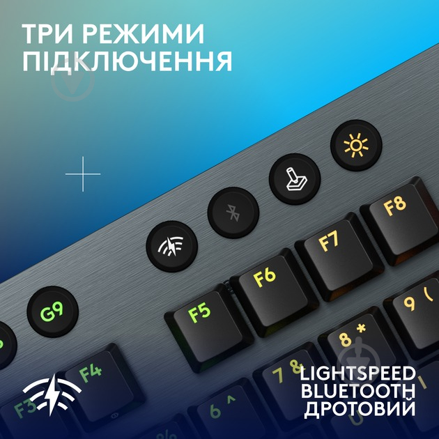 Клавиатура игровая Logitech G915 X LIGHTSPEED Wireless Tactile (L920-012676) black - фото 5