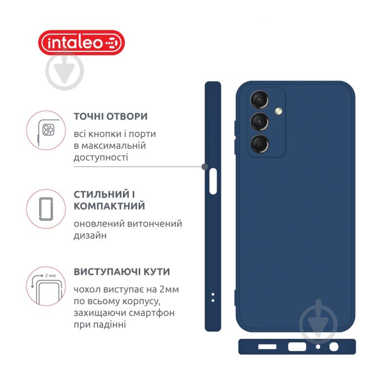 Чехол Intaleo SoftShell для Samsung Galaxy A24 голубой - фото 4