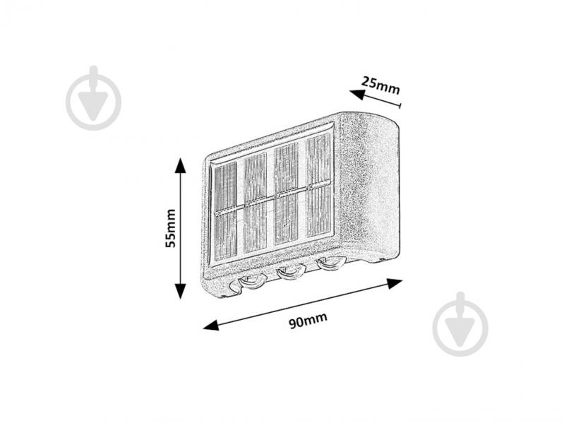 Светильник на солнечной батарее Rabalux Kangton 10 Вт IP44 черный 77024 - фото 5
