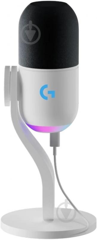 Микрофон Logitech G Yeti GX Dynamic RGB Gaming Mic with LIGHTSYNC - OFF WHITE (L988-000576) - фото 3