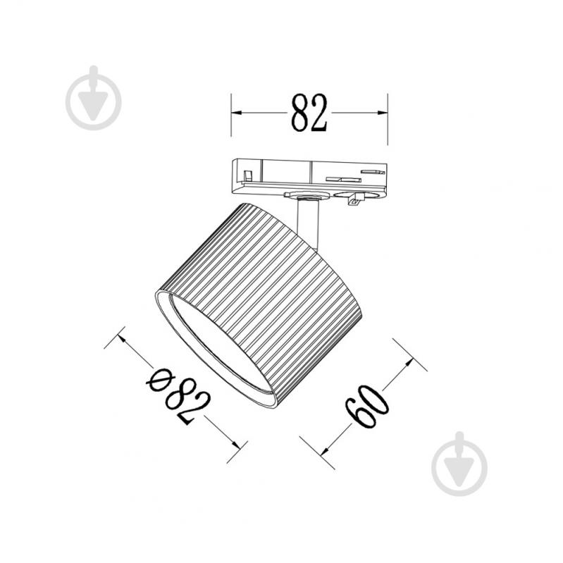 Трековый светильник Maxus Wave Base белый MAX-TW-GX53-WH - фото 3