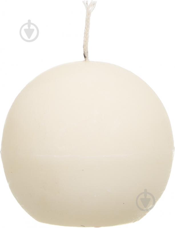 Свеча Рустик шар айвори Luna - фото 1