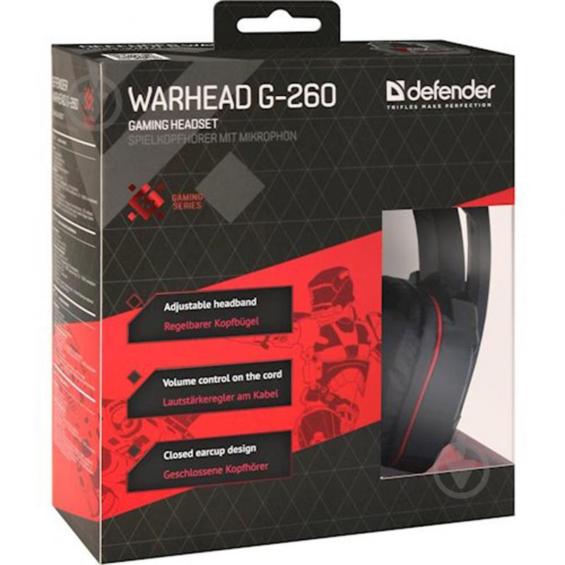 Гарнитура Defender Warhead G-260 black - фото 6