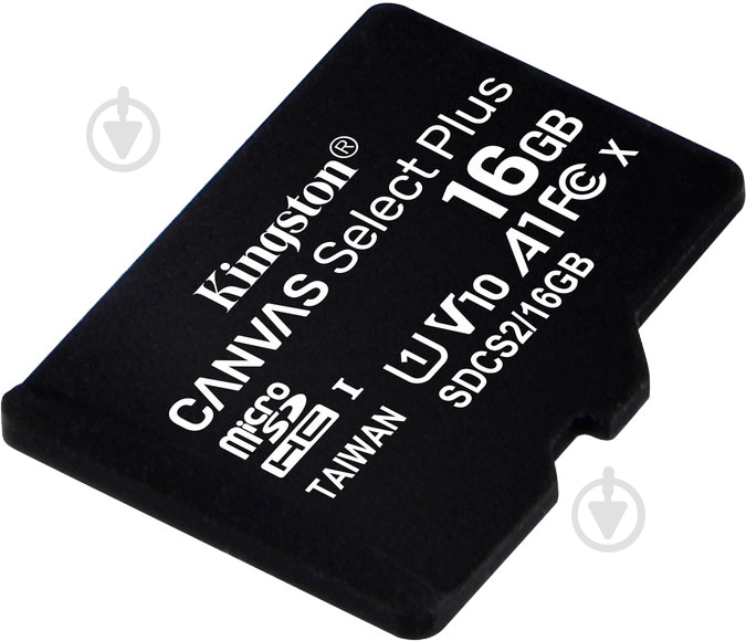 Карта пам'яті Kingston microSDHC 16 ГБ Class 10 (SDCS2/16GB) Canvas Select Plus UHS-I U1 - фото 3