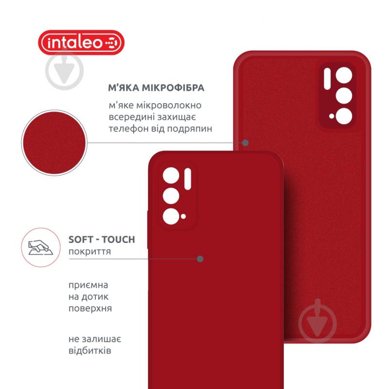 Чохол Intaleo SoftShell червоний для Xiaomi Redmi Note 10 5G - фото 5