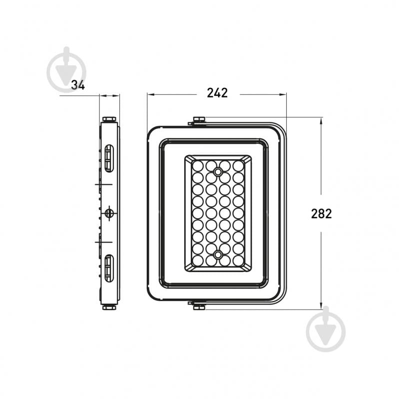 Прожектор світлодіодний Eurolamp 150 Вт IP65 чорний LED-FL-150/5(black) - фото 3