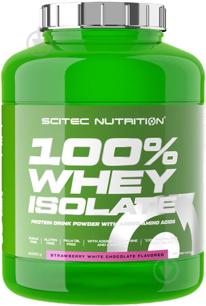 Протеїн Scitec Nutrition Whey Isolate полуниця 2000 г - фото 1 Протеїн Scitec Nutrition Whey Isolate полуниця 2000 г - фото 1