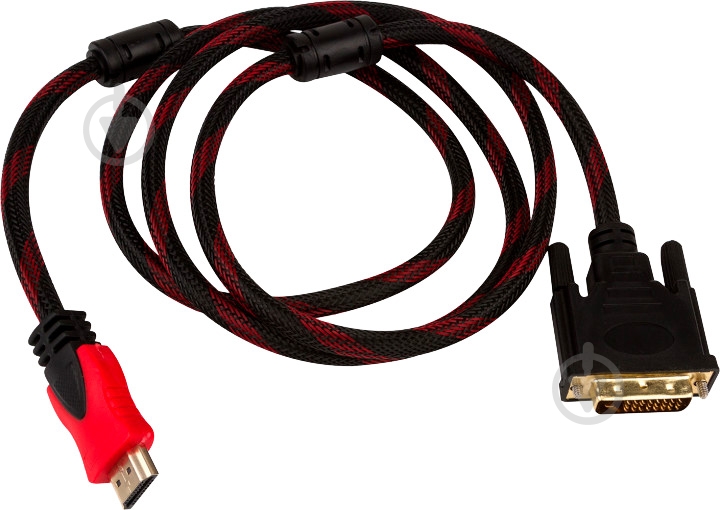 Кабель CHARMOUNT HDMI – DVI 1,5 м черный (50015) - фото 1