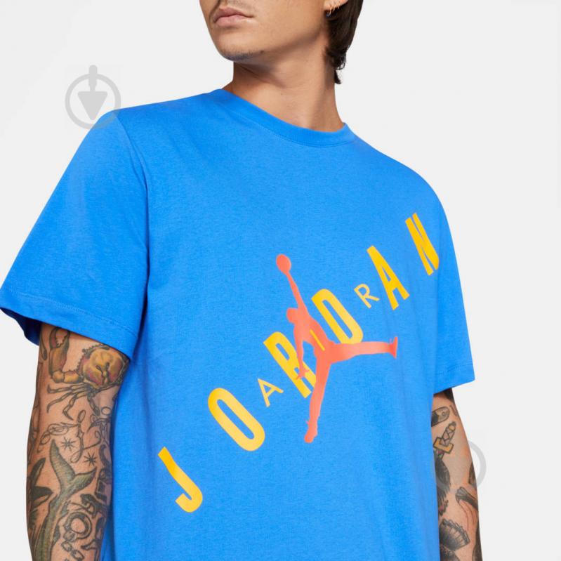 Футболка Nike M J HBR STRETCH SS CREW DA1894-403 р.L голубой - фото 5