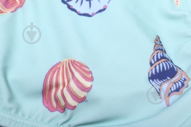 Купальник для дівчаток HW 25ENGL1 р.98-104 блакитний із принтом - фото 4