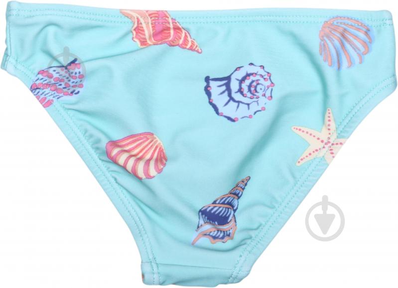 Купальник для дівчаток HW 25ENGL1 р.110-116 блакитний із принтом - фото 3