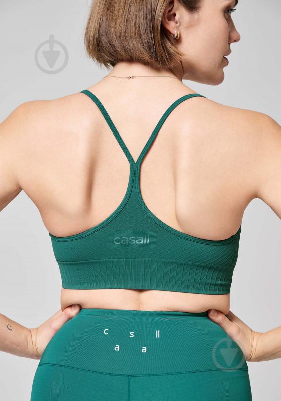 Бра Casall SEAMLESS GRAPHICAL RIB SPORTS TOP 22210-412 р.L зелений - фото 2