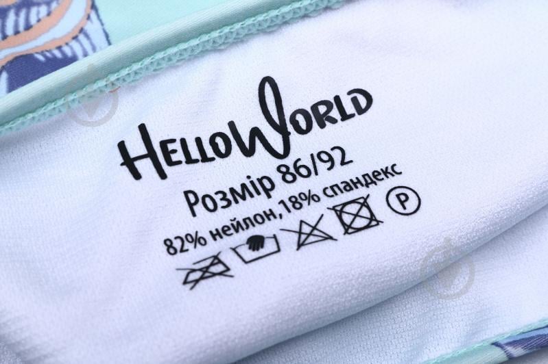 Купальник для дівчаток HW 25ENGL1 р.122-128 блакитний із принтом - фото 5 Купальник для дівчаток HW 25ENGL1 р.122-128 блакитний із принтом - фото 5