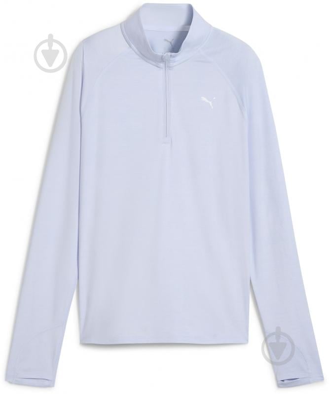 Джемпер Puma W RUN VELOCITY CLOUDSPUN 1/4 ZIP 52665047 р.S голубой - фото 1