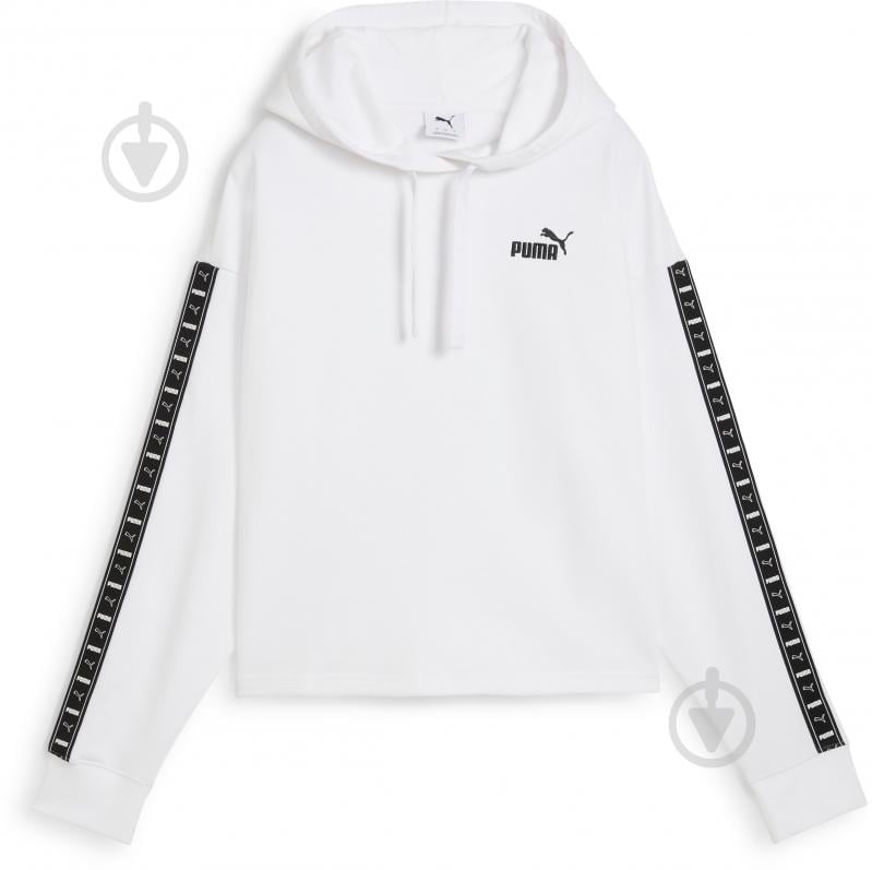 Джемпер Puma ESS TAPE Comfort Crop Hoodie TR 68501102 р.S білий - фото 1 Джемпер Puma ESS TAPE Comfort Crop Hoodie TR 68501102 р.S білий - фото 1