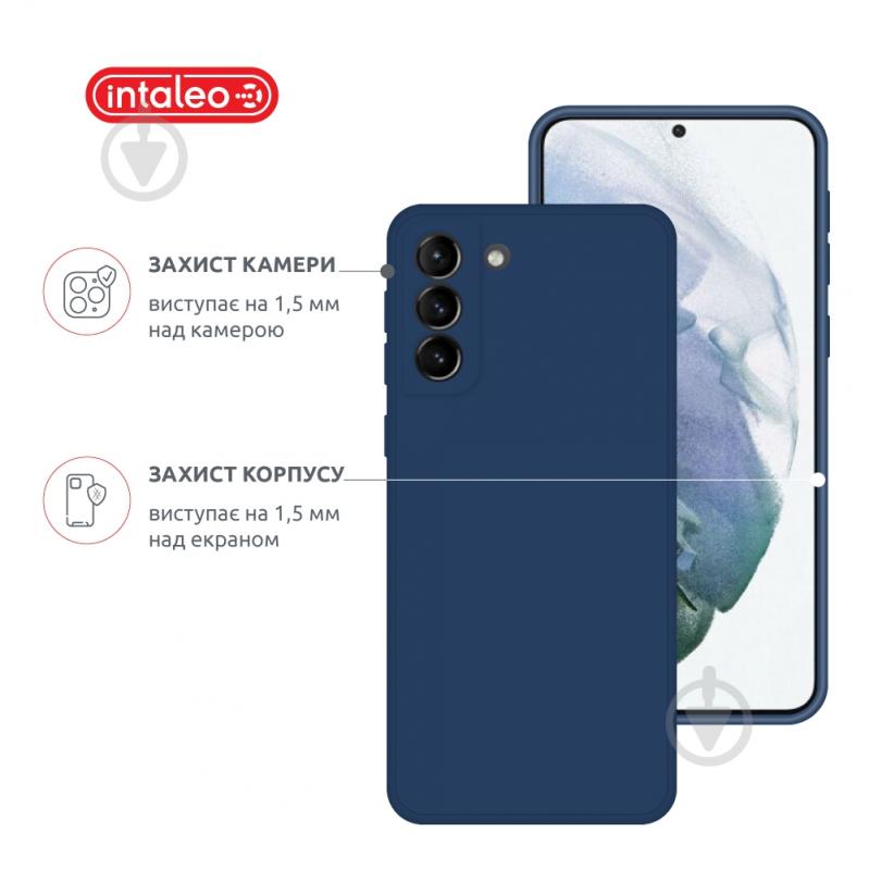 Чехол Intaleo SoftShell для Samsung Galaxy S21 Plus синий - фото 3