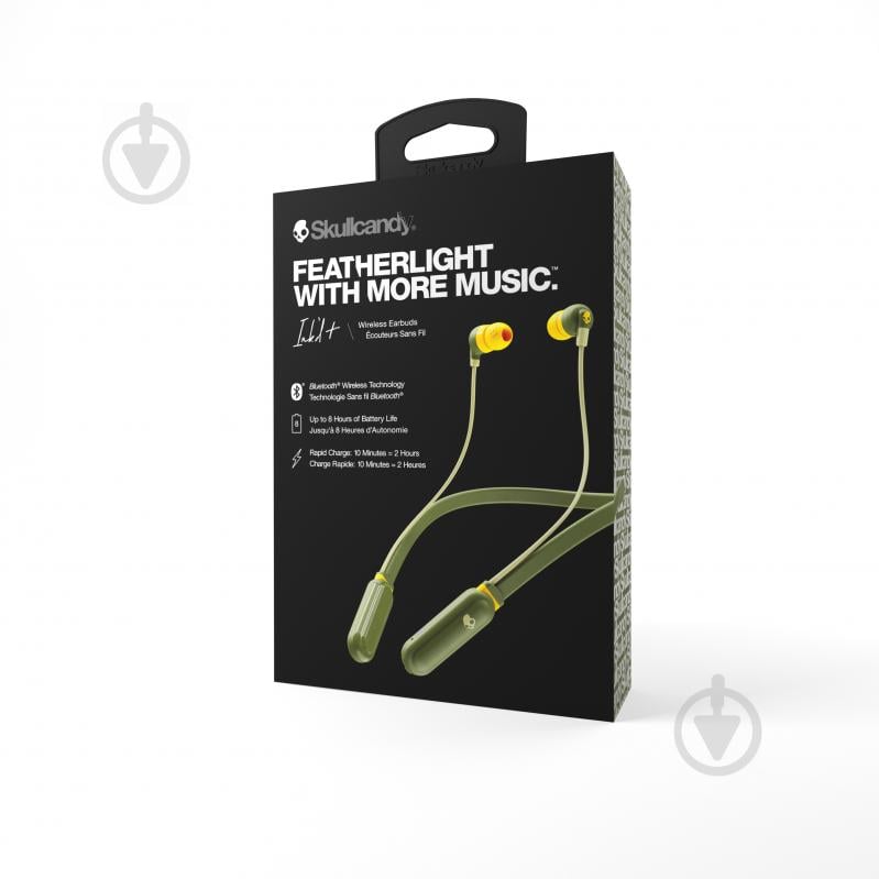 Наушники SKULLCANDY Inkd Plus BT olive - фото 3