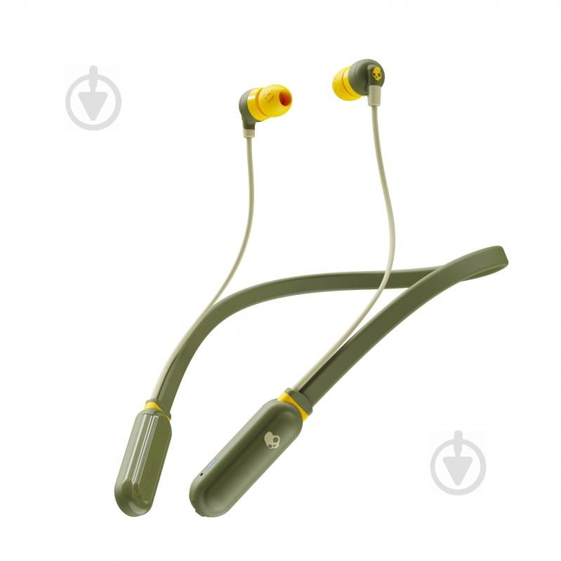 Наушники SKULLCANDY Inkd Plus BT olive - фото 1