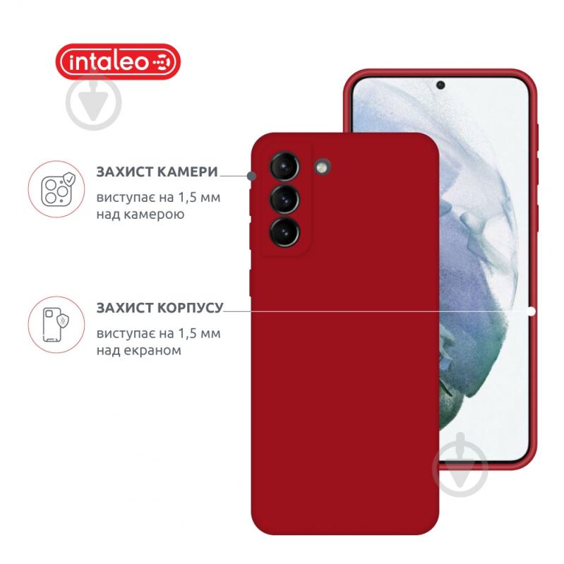Чехол Intaleo SoftShell для Samsung Galaxy S21 Plus красный - фото 3
