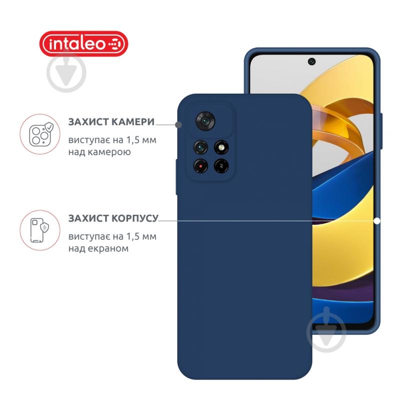 Чехол Intaleo SoftShell синий для Xiaomi Poco M4 Pro 5G - фото 3