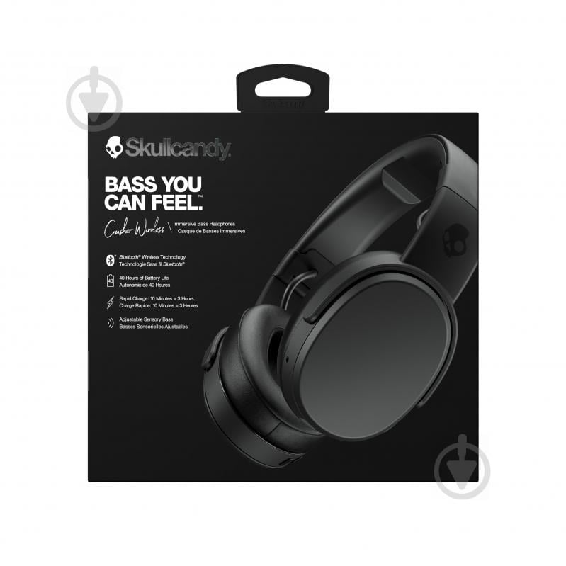 Наушники SKULLCANDY Crusher BT (S6CRW-K591) black - фото 9